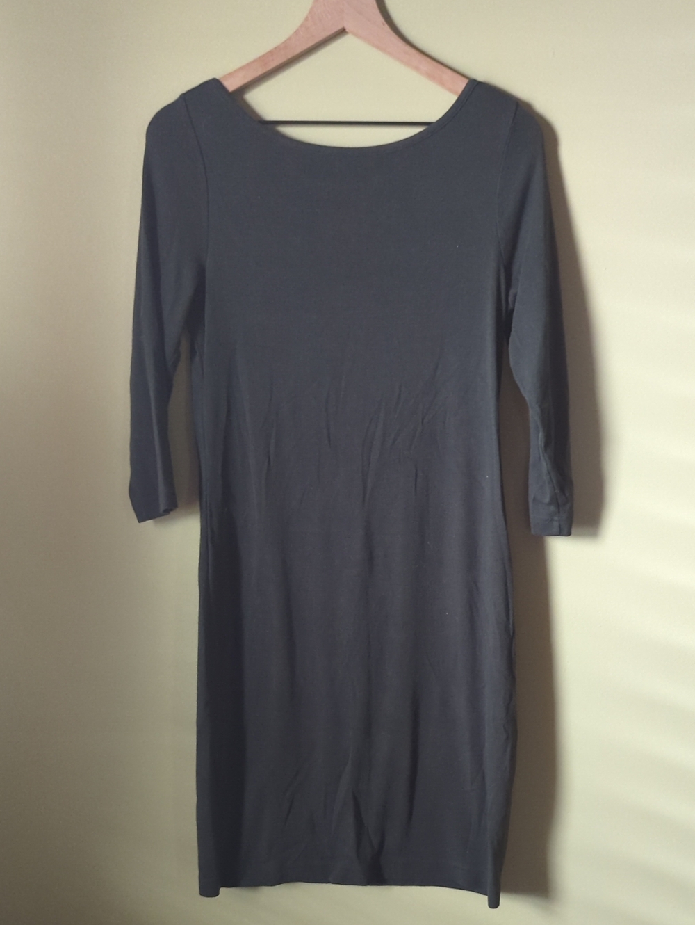 GAP Olive Green Long-Sleeve Boatneck Sheath Dress